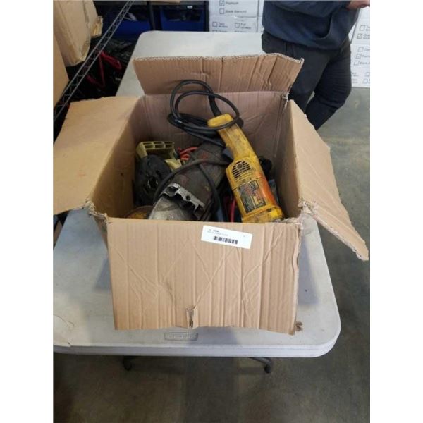 BOX OF POWER TOOLS