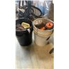 Image 1 : 2 PAILS OF WIRE WHEELS, POLISHING STONE, FLAP SANDING WHEELS
