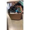 Image 1 : BOX OF LOST PROPERTY, BISSELL VACUUM, ELECTONICS, TAP SHOES AND MORE