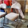 Image 2 : 2 METAL FOLDING PADDED CHAIRS