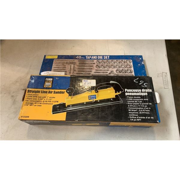 STRAIGHT LINE AIR SANDER AND TAP AND DIE SET