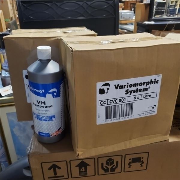 2 BOXES OF 6 X 1 LITRE VM COMPOUND POLISH VARIOMORPHIC SYSTEM