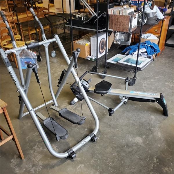 TONY GAZELLE FREESTYLE CROSSTRAINER AND PT FITNESS 2400 ROWING MACHINE