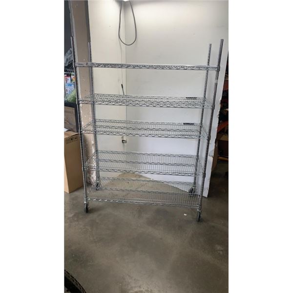 5 TIER ROLLING METAL RACK