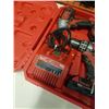 Image 3 : MILWAUKEE M18 CORDLESS DRILL AND DRIVER SET WITH 2 BATTERIES AND CHARGER TESTED AND WORKING