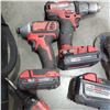 Image 2 : MILWAUKEE M18 TOOL SET WITH 4 BATTERIES AND CHARGER TESTED AND WORKING