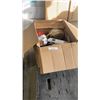Image 1 : BOX OF EPSON PROJECTOR STEREO, LAMP AND MORE