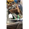 Image 2 : 2 BINS OF FILES, PARTS TRAYS, COUPLERS AND FACEMASKS