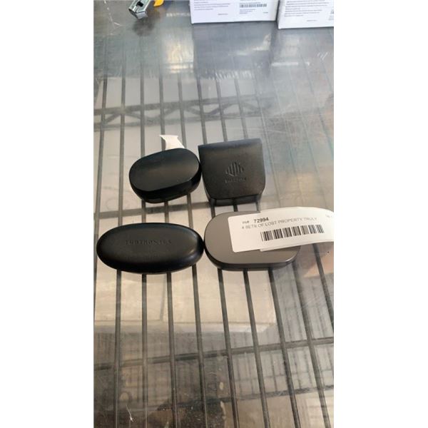 4 SETS OF LOST PROPERTY TRULY WIRELESS EARBUDS