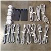 Image 1 : LOT OF AS NEW APPLE IPHONE CHARGING CABLES 6FT AND 10FT WITH 2 WIRELESS CHARGING BANKS AND 5 WALL PL
