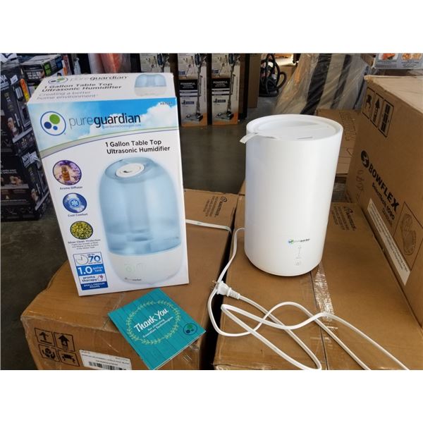 PUREGUARDIAN 1 GALLON TABLE TOP ULTRASONIC HUMIDIFIER AND PURE GUARDIAN 30 HOUR ULTRASONIC HUMIDIFIE