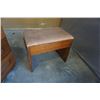 Image 8 : VINTAGE WALNUT VANITY DRESSER WITH STOOL AND MIRROR FRAME
