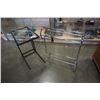Image 1 : CHROME TOWEL RACK AND GLASSTOP ENDTABLE