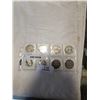 Image 1 : 6 CANADIAN DOLLARS VARIOUS DATES 1955-80 AND 2 50 CENT COINS 2005 AND 2007