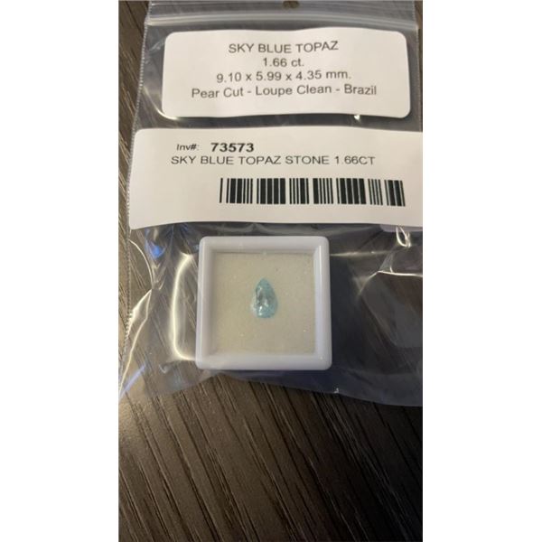 SKY BLUE TOPAZ STONE 1.66CT