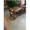 Image 2 : 3 FOLDING WOOD TV TRAYS AND 2 ENDTABLES