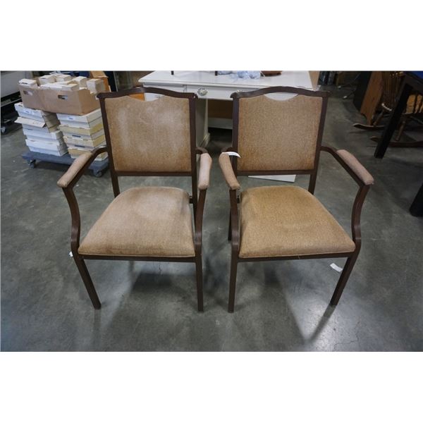 PAIR OF MODERN DINING ARMCHAIRS