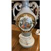 Image 3 : PAIR OF HAND PAINTED TABLE LAMPS WITH SHADES