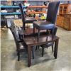 Image 2 : MODERN DINING ROOM TABLE WITH LEAF AND 8 CHAIRS