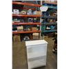 Image 1 : WHITE BOOKSHELF AND BLACK FLOOR LAMP