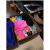Image 4 : 2 BOXES OF FABRIC, TABLECLOTHS, BLACKOUT DRAPES