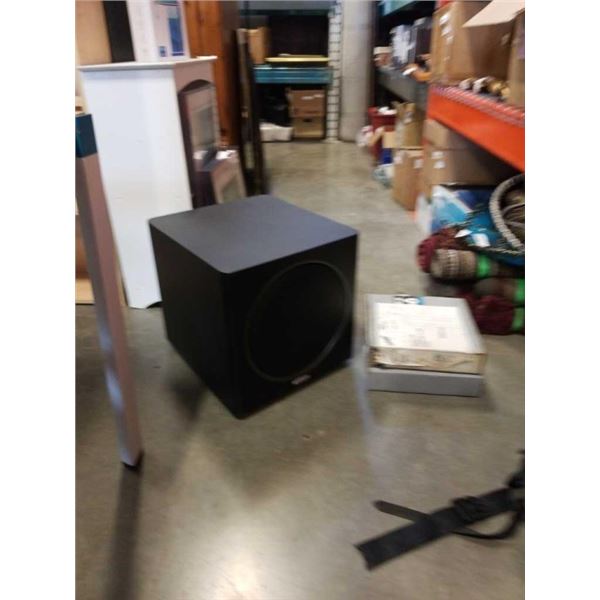 POLK AUDIO POWERED SUBWOOFER AND 2 MASTER TAPE ROLLS