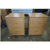 Image 1 : PAIR OF 2 DRAWER FILING CABINETS