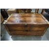 Image 1 : WOOD AND BRASS TRUNK