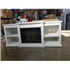 Image 1 : WHITE AMERIWOOD FIREPLACE TV STAND