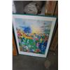 Image 2 : KENTUCKY DERBY PRINT AND WOOD FRAMED MIRROR