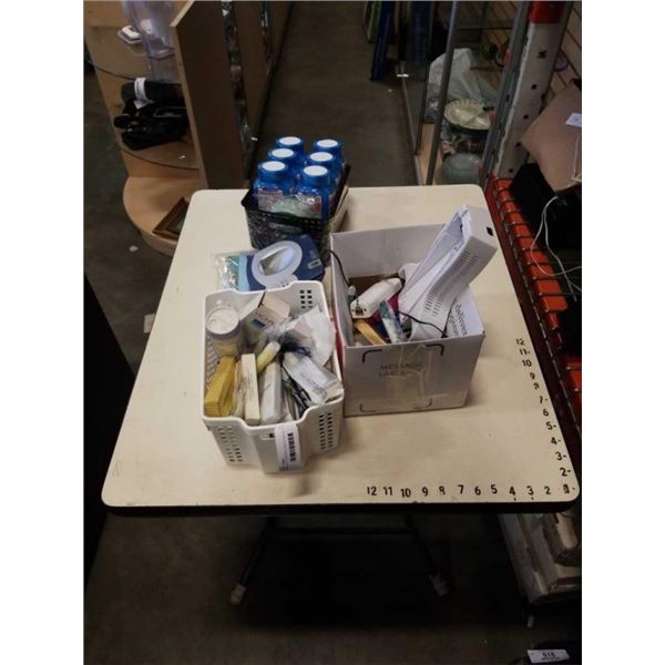 LOT OF ELECTRONICS, BEAUTY PRODUCTS, FIBRE GUMMIES AND INFLATEABLE KIDS WINGS