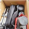 Image 3 : TOTE AND BOX OF CAMERA EQUIPMENT AND SUPPLIES