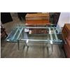 Image 2 : CALLIGARIS MODERN GLASSTOP DINING TABLE DRAW LEAF