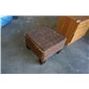 Image 2 : WICKER OTTOMAN AND 2 DRAWER NIGHTSTAND