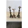 Image 1 : 3 HEAVY METAL CANDLE STANDS