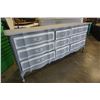 Image 5 : 9 DRAWER GREY AND WHITE DRESSER