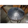 Image 2 : METAL AND LEATHER STOOL