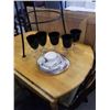 Image 1 : ROYAL VALE CHINA CUP AND SAUCER, CHINA PLATES AND 5 GLASSES