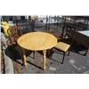 Image 2 : MAPLE DINING TABLE WITH 2 CHAIRS