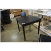 Image 2 : BLACK PINE DINING TABLE AND 2 BENTWOOD CHAIRS