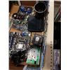 Image 3 : TRAY OF COMPUTER PARTS INCLUDING GRAPHICS CARDS
