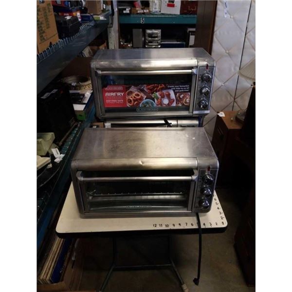 STAINLESS TOASTER OVENS - CUISINART AND BLACK AND DECKER