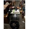 Image 1 : BAG OF AMAZON OVERSTOCK ITEMS, BLUE MOUNTAIN SWAN DISH, WOOD PUZZLES AND GAMES AND X8 ROLLING INLINE