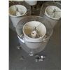 Image 3 : 3 METAL SHADE TABLE LAMPS