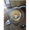 Image 7 : 3 METAL SHADE TABLE LAMPS