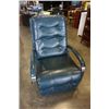 Image 1 : 1960s LAZBOY METAL FRAME LEATHER ROCKING RECLINER