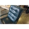 Image 3 : 1960s LAZBOY METAL FRAME LEATHER ROCKING RECLINER