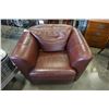 Image 1 : LEATHER BUCKET CHAIR