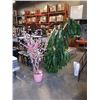 Image 1 : PALM TREE AND ARTIFICIAL CHERRY BLOSSOM TREE