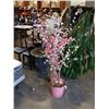 Image 2 : PALM TREE AND ARTIFICIAL CHERRY BLOSSOM TREE